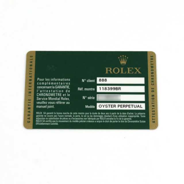 ロレックス デイデイト 118399BR メンズ 中古