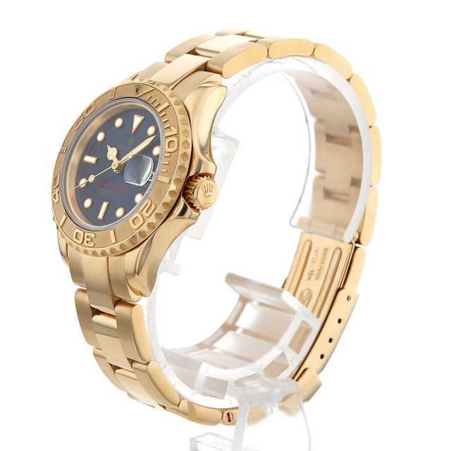 じん0807　　　　　実寸W33 L34 ゴールデンサイズ　貴重 69628 ブルー ROLEX（ロレックス）ヨットマスター 中古 | 東京・大阪の