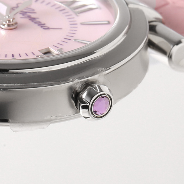 【中古品】Chopard スクエアフェイス 時計 ピンク 中古品】Chopard スクエアフェイス 時計 ピンク