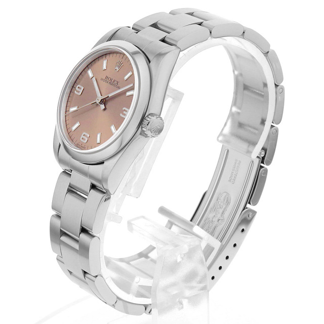 ロレックス オイスターパーペチュアル 77080 ピンク 369ホワイトバー A番 中古 ボーイズ(ユニセックス)Ω