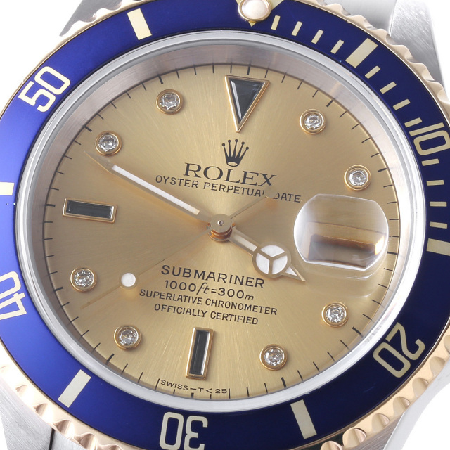 ロレックス　サブマリーナ　デイト　ジャンク 16613SG シャンパン ROLEX（ロレックス）サブマリーナ デイト 8P