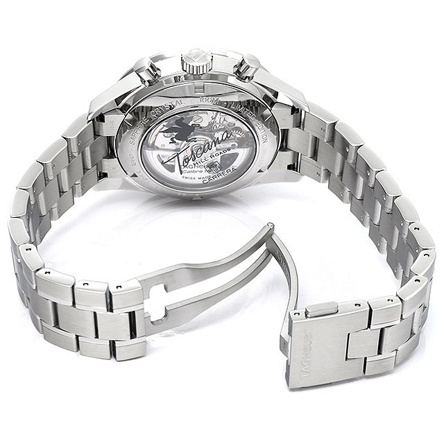 タグホイヤー カレラ タキメーター クロノグラフ トスカーナ577本 CV201Q.BA0794 中古 メンズ