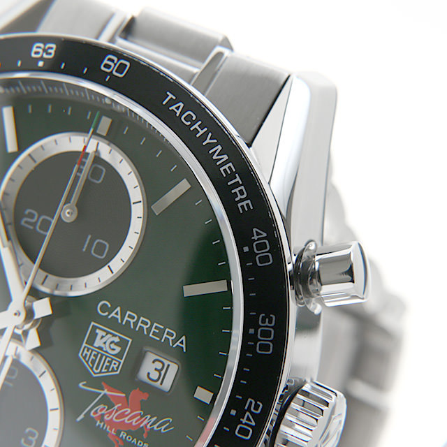 タグホイヤー カレラ タキメーター クロノグラフ トスカーナ577本 CV201Q.BA0794 中古 メンズ