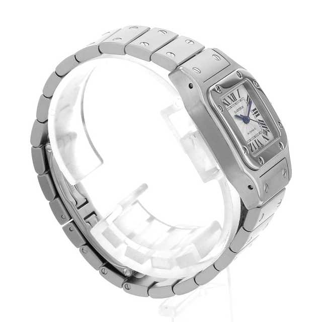 W20054D6 シルバー Cartier（カルティエ）サントスガルベ SM 中古