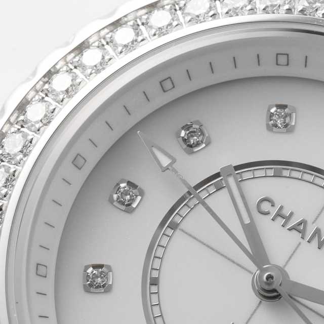 H6418 ホワイト CHANEL（シャネル）J12 白セラミック ダイヤモンド