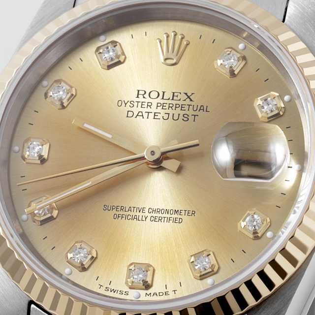 16233G シャンパン ROLEX（ロレックス）デイトジャスト 10Pダイヤ 中古