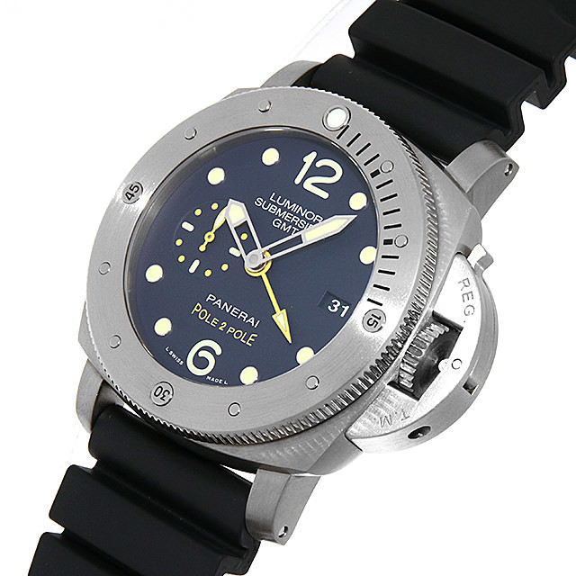 ルミノール サブマーシブル1950 3DAYS GMT オートマティック チタニオ POLE 2 POLE PAM00719 サブ画像１
