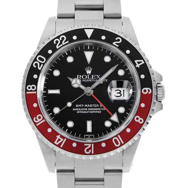 16710 ブラック ROLEX（ロレックス）GMTマスターII 赤黒ベゼル 中古