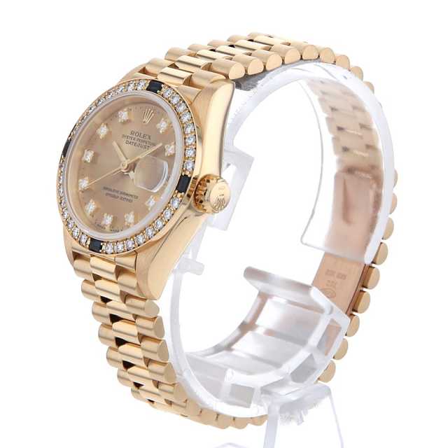 69088G シャンパン ROLEX（ロレックス）デイトジャスト ベゼルダイヤ