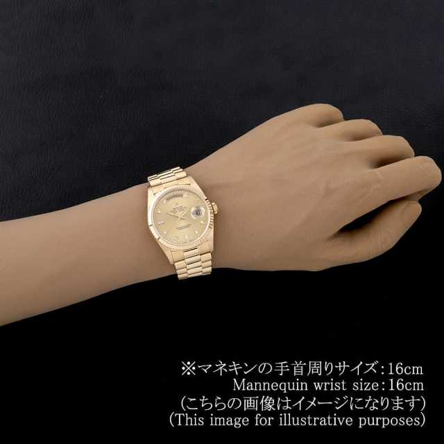 18238A シャンパン ROLEX（ロレックス）デイデイト 8Pダイヤ 2P