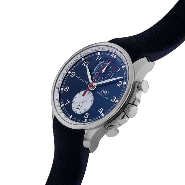 IW390704 ブルー IWC ポルトギーゼ ヨットクラブ クロノグラフ オール