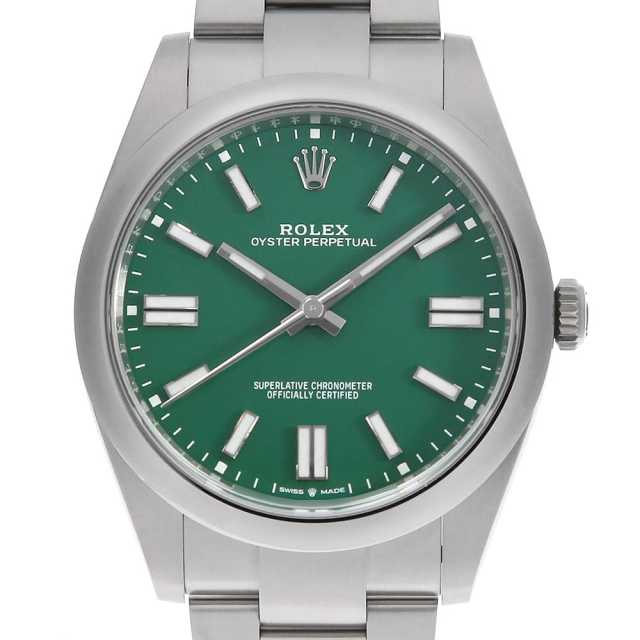 124300 グリーン ROLEX（ロレックス）オイスターパーペチュアル41 中古