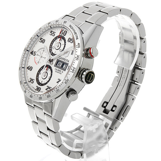 タグホイヤー カレラ タキメーター クロノグラフ デイデイト CV2A11.BA0796 中古 メンズ