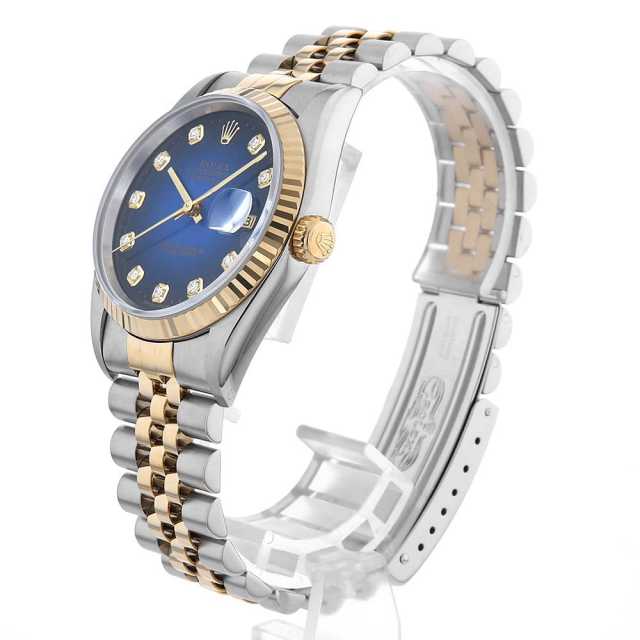 ロレックスデイトジャスト10p 16233G 中古【16233G】ロレックス（ROLEX） デイトジャスト 10Pダイヤ ｜カリトケ