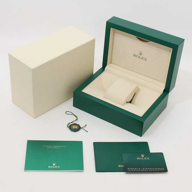 ROLEX 付属品 緑の箱　純正　ロレックス　外箱　内箱巻きブレス駒付き 226570 ブラック ROLEX（ロレックス）エクスプローラーII 中古 | 東京