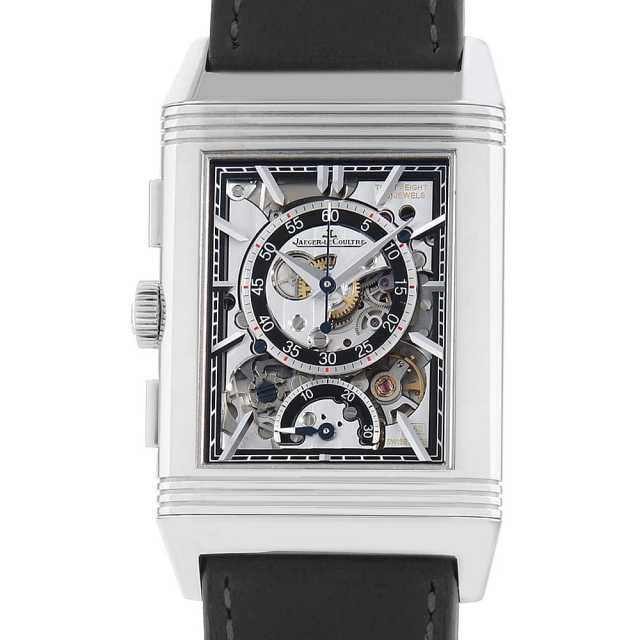 ロベルト　デル　カルロ　　美品 Q389848J ブルー JaegerLeCoultre（ジャガールクルト）レベルソ