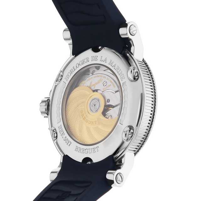 5817ST/Y2/5V8 ブルー Breguet（ブレゲ）マリーンII ラージデイト 中古