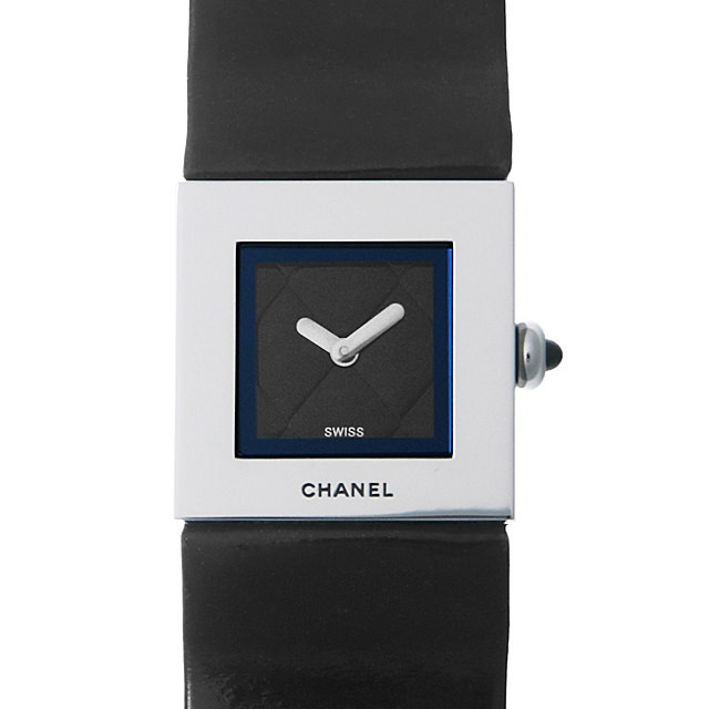 CHANEL シャネルマトラッセ腕時計ブラックレディースブランド高級