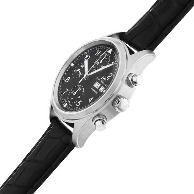 IW370603 ブラック IWC メカニカル フリーガークロノグラフ 中古