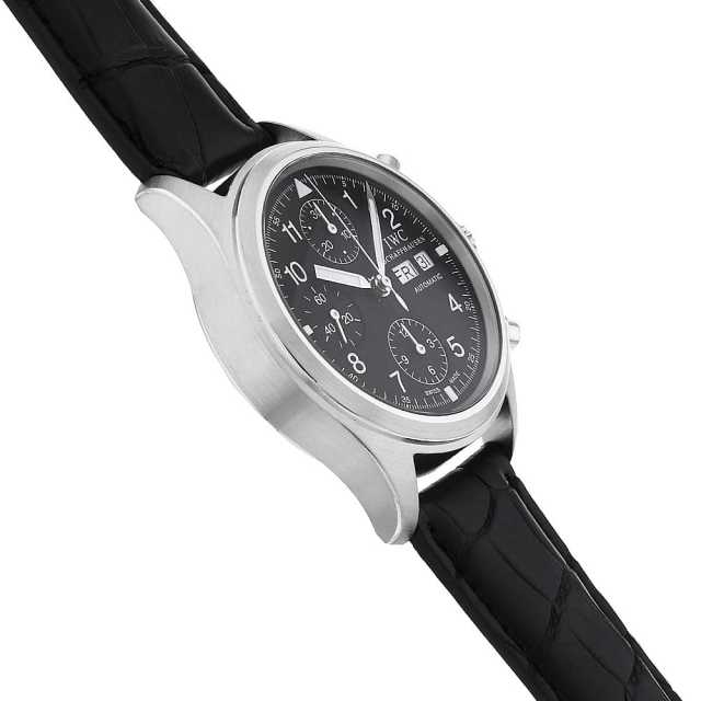 IW370603 ブラック IWC メカニカル フリーガークロノグラフ 中古