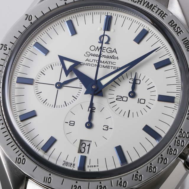OMEGAスピードマスターブロードアロー 中古 輸入並行品 3551.20.00 オメガ スピードマスター ブロードアロー 3551.20 ホワイト メンズ