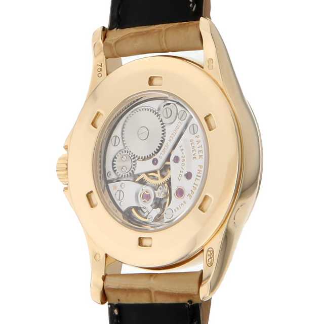 PATEK PHILIPPE パテックフィリップ 4905J-001 カラトラバ 腕時計 K18YG 革 レディース [中古] 4905J-001 ホワイト PATEK PHILIPPE（パテックフィリップ）カラトラバ