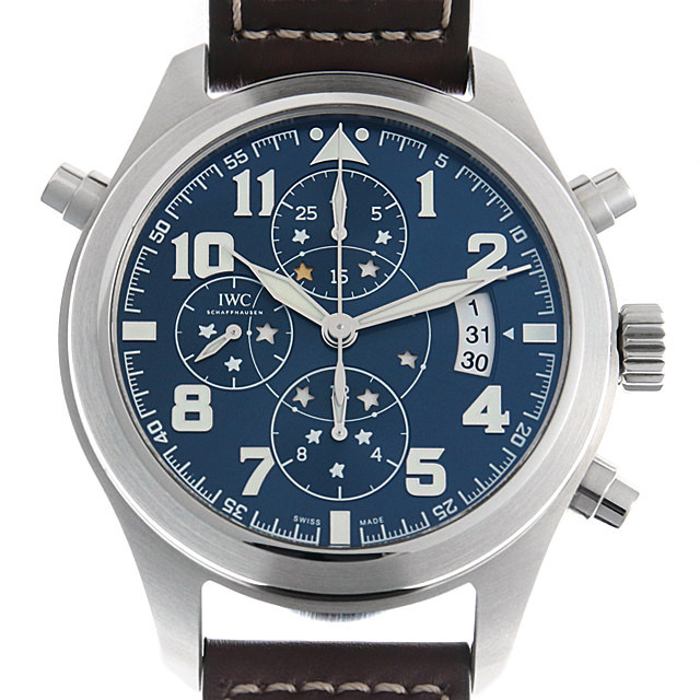 IW371807 IWC パイロットウォッチ ダブルクロノグラフ プティ
