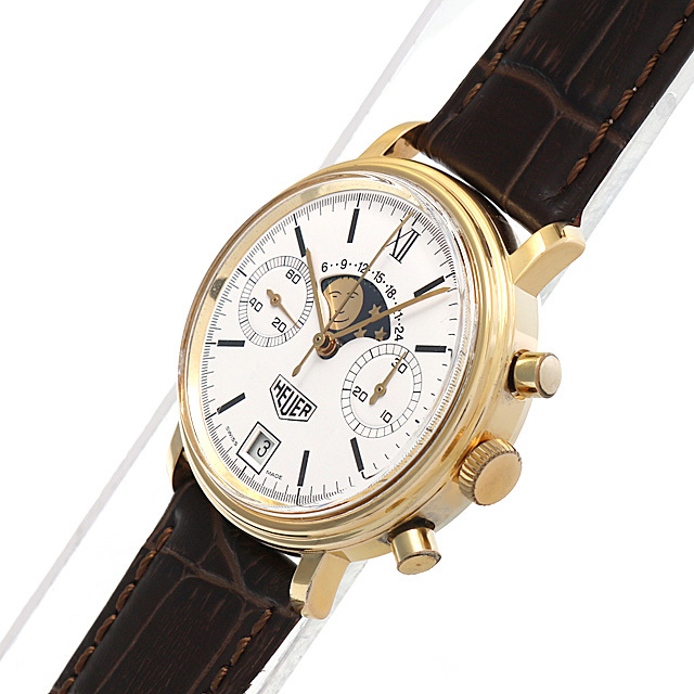 34.300 Heuer（ホイヤー） ムーンフェイズ クロノグラフ Cal.7734 