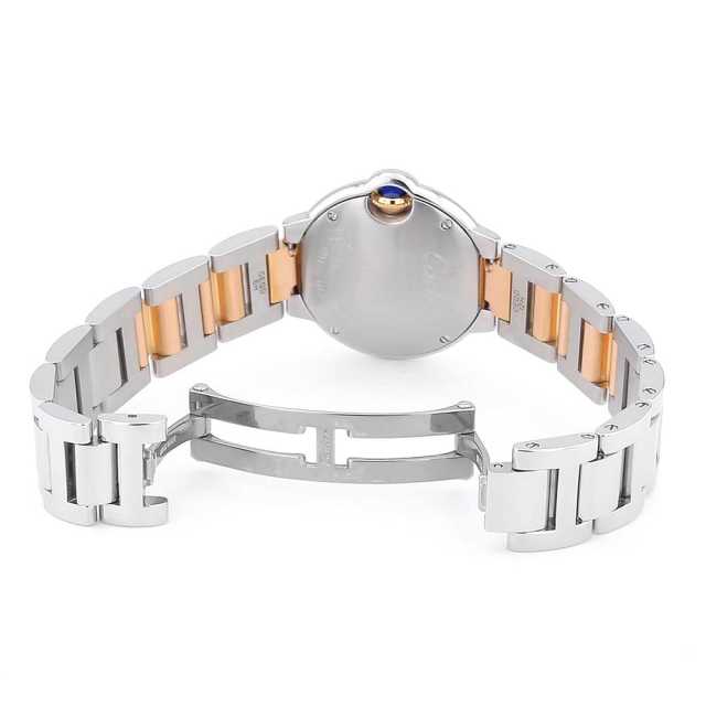 W6920034 ピンクシェル Cartier（カルティエ）バロンブルー SM 中古