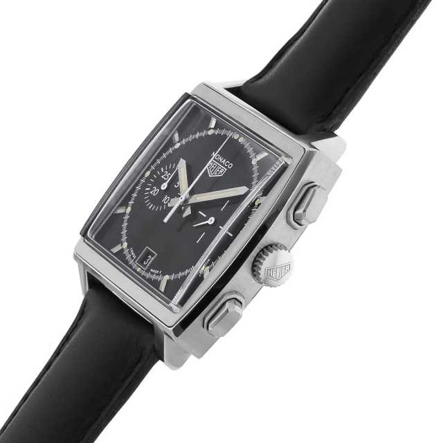 CS2110.FC8119 ブラック TAG Heuer（タグホイヤー）モナコ クロノ