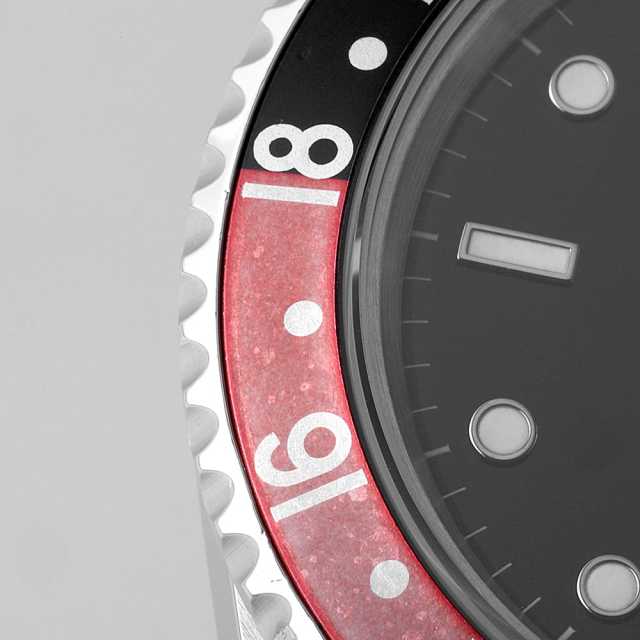 ロレックス純正品　gmtマスター2 ベゼル インサート 赤黒　16710 16710 ブラック ROLEX（ロレックス）GMTマスターII 赤黒ベゼル 中古