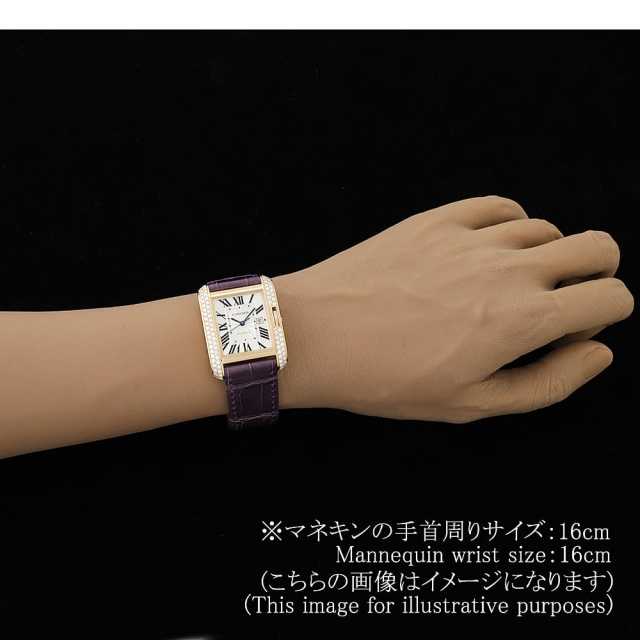 WT100017 シルバー Cartier（カルティエ）タンクアングレーズ LM 中古