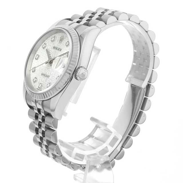116234G シルバー ROLEX（ロレックス）デイトジャスト 10Pダイヤ 中古