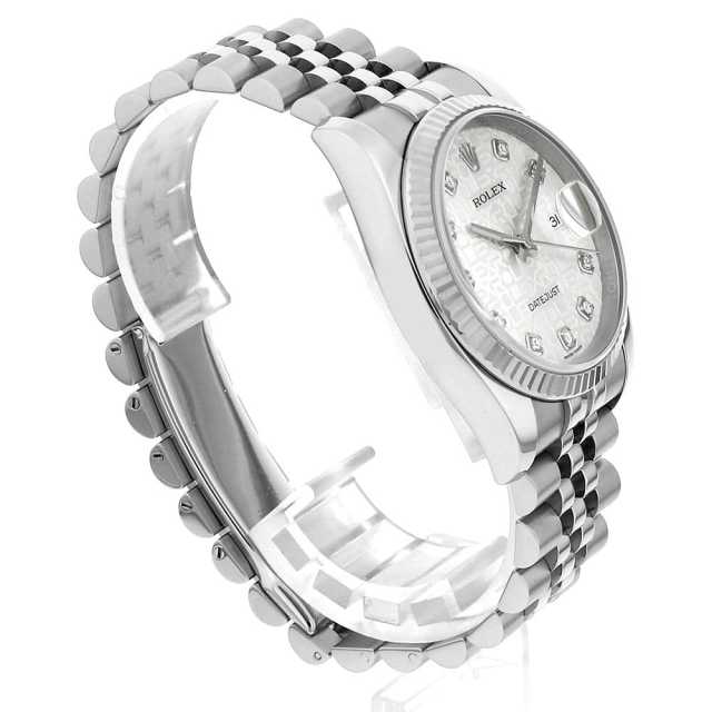 116234G シルバー ROLEX（ロレックス）デイトジャスト 10Pダイヤ 中古