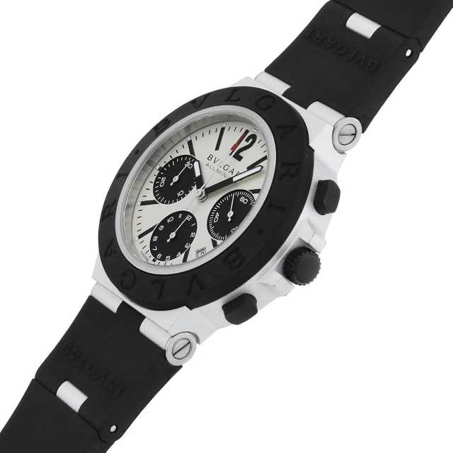 はまのページ 103722 グレー BVLGARI（ブルガリ）アルミニウム クロノグラフ 中古