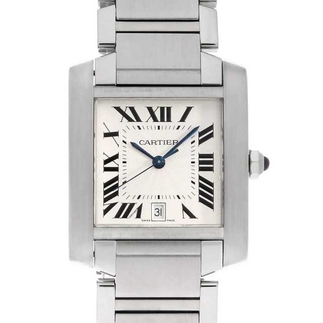 カルティエ タンク フランセーズ LM W51002Q3 メンズ W51002Q3 シルバー Cartier（カルティエ）タンクフランセーズ LM 中古