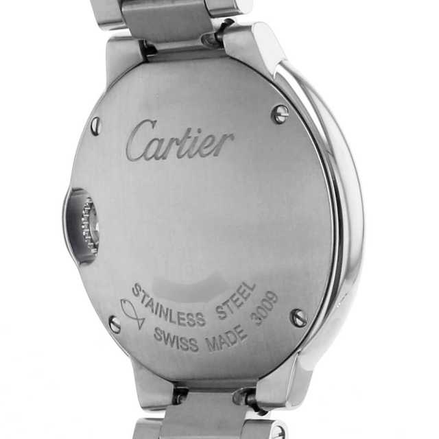 Cartier 時計 シルバー/ブラック W69010Z4 シルバー Cartier（カルティエ）バロンブルー SM 中古