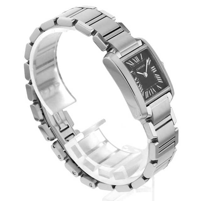 カルティエ　ブランケット W51026Q3 ブラック Cartier（カルティエ）タンクフランセーズSM