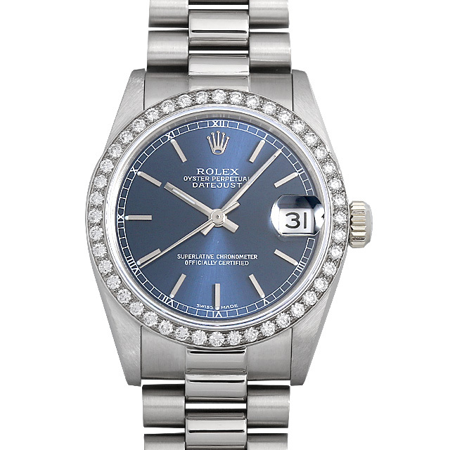 専用です。 68289 ROLEX（ロレックス） デイトジャスト ベゼルダイヤ ブルー