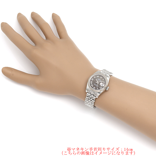 179174NR ROLEX（ロレックス） デイトジャスト ブラックシェル/ローマ