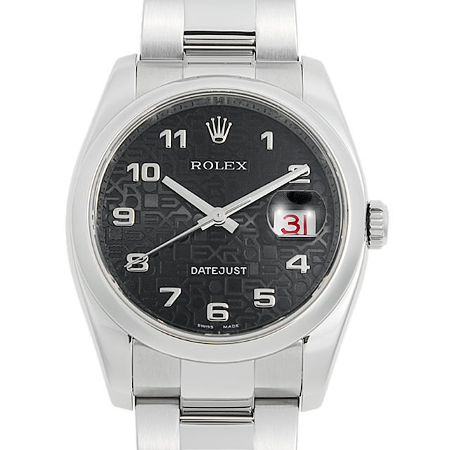 116200 ROLEX（ロレックス） デイトジャスト ブラック彫り  