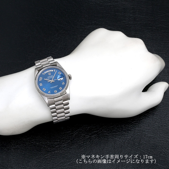 18039 ブルー彫りコンピューター アラビア ROLEX（ロレックス