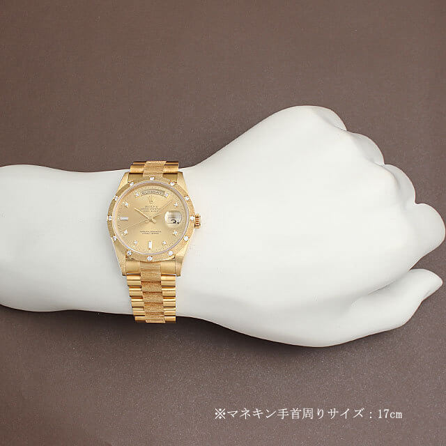 18308A シャンパン ROLEX（ロレックス）デイデイト バーク