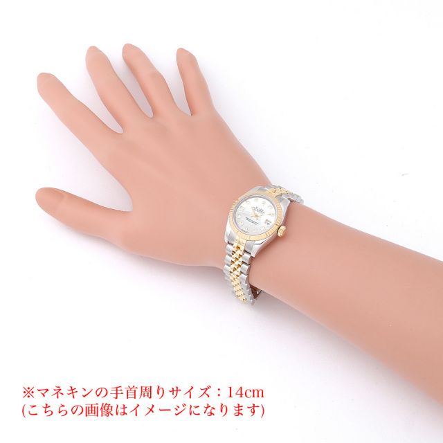 ロレックス　デイトジャストレディース　ピンクシェル　10Pダイヤ文字盤 179171NG ピンクシェル ROLEX（ロレックス）デイトジャスト 10P