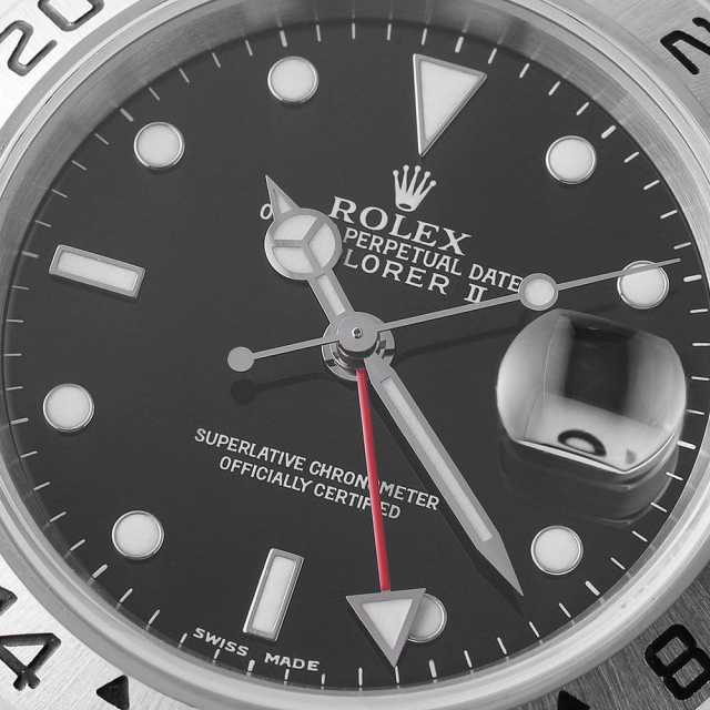 16570 ブラック ROLEX（ロレックス）エクスプローラーII 中古