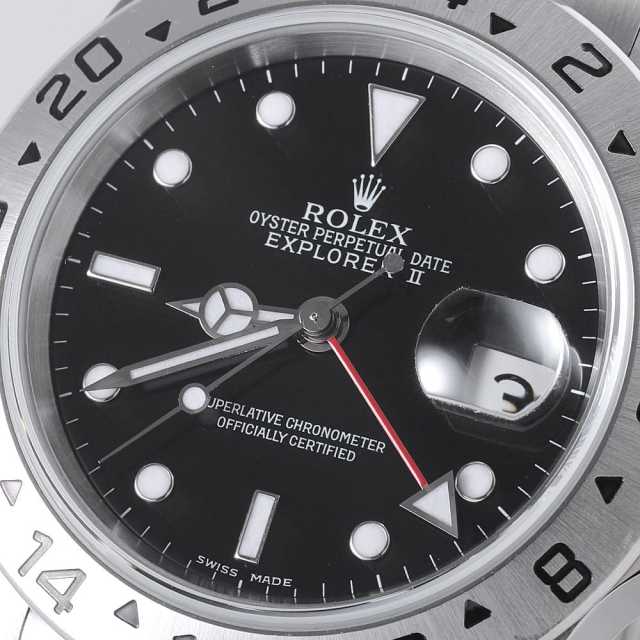 16570 ブラック ROLEX（ロレックス）エクスプローラーII 中古