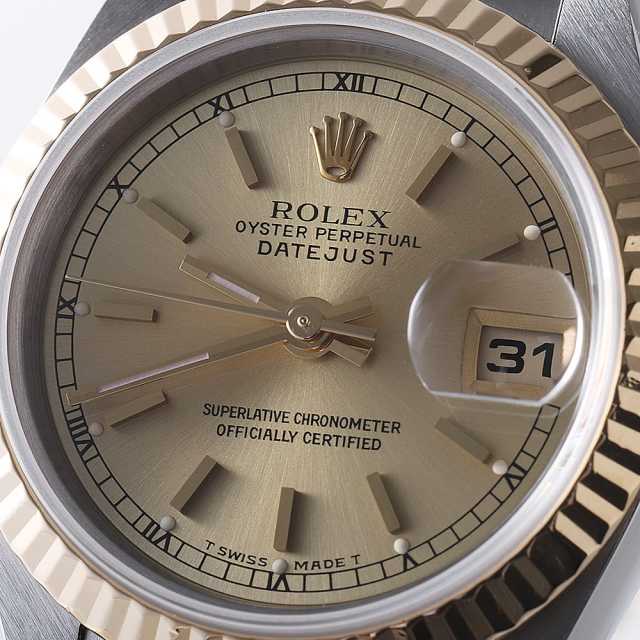 ROLEX ロレックス デイトジャスト　ギャランティー　69173 ロレックス デイトジャスト レディスコンビ 69173 “ティファニー