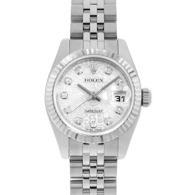 179174G シルバー ROLEX（ロレックス）デイトジャスト 10Pダイヤ