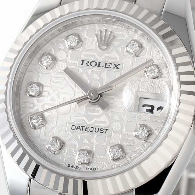 ロレックス デイトジャスト 179174G コマ 179174G シルバー ROLEX（ロレックス）デイトジャスト 10Pダイヤ