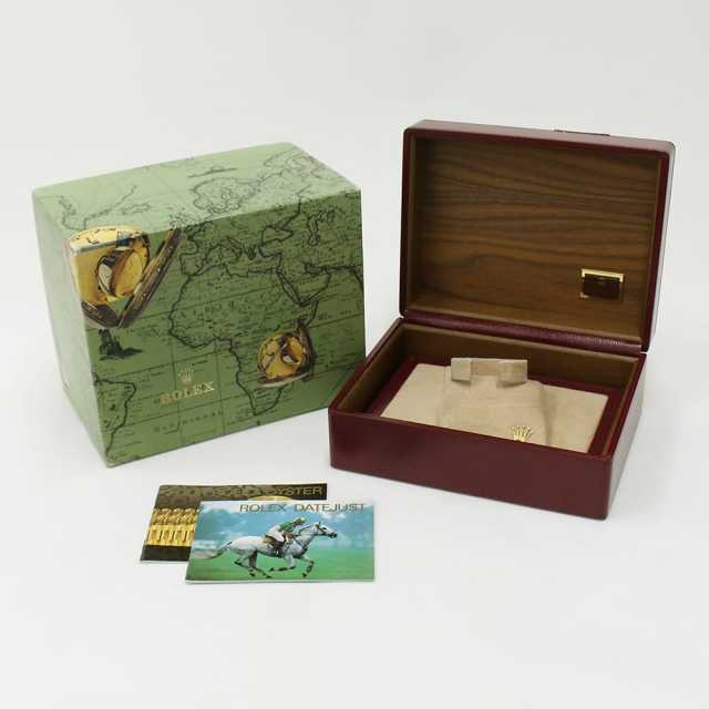 ロレックス　デイトジャスト箱 ロレックス デイトジャスト K18YG/レザー 10Pダイヤ F番 116138G